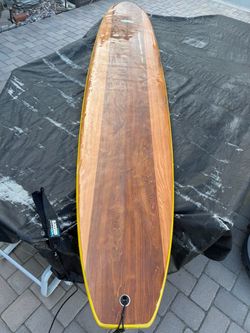 9’6” Rockin Fig Epoxy Longboard Surfboard
