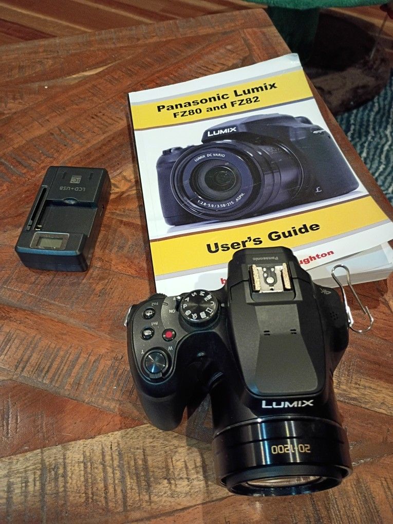 Panasonic LUMIX DMC-FZ80 16.1MP Digital Bridge Camera Wi-Fi 4K 60x Zoom Bundle