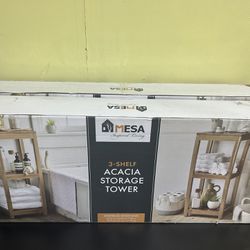 Mesa 3-Tier Acacia Storage Shelf - NEW