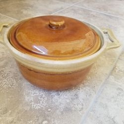 Vintage Ceramic Dutch Oven/Casserole Dish with Lid