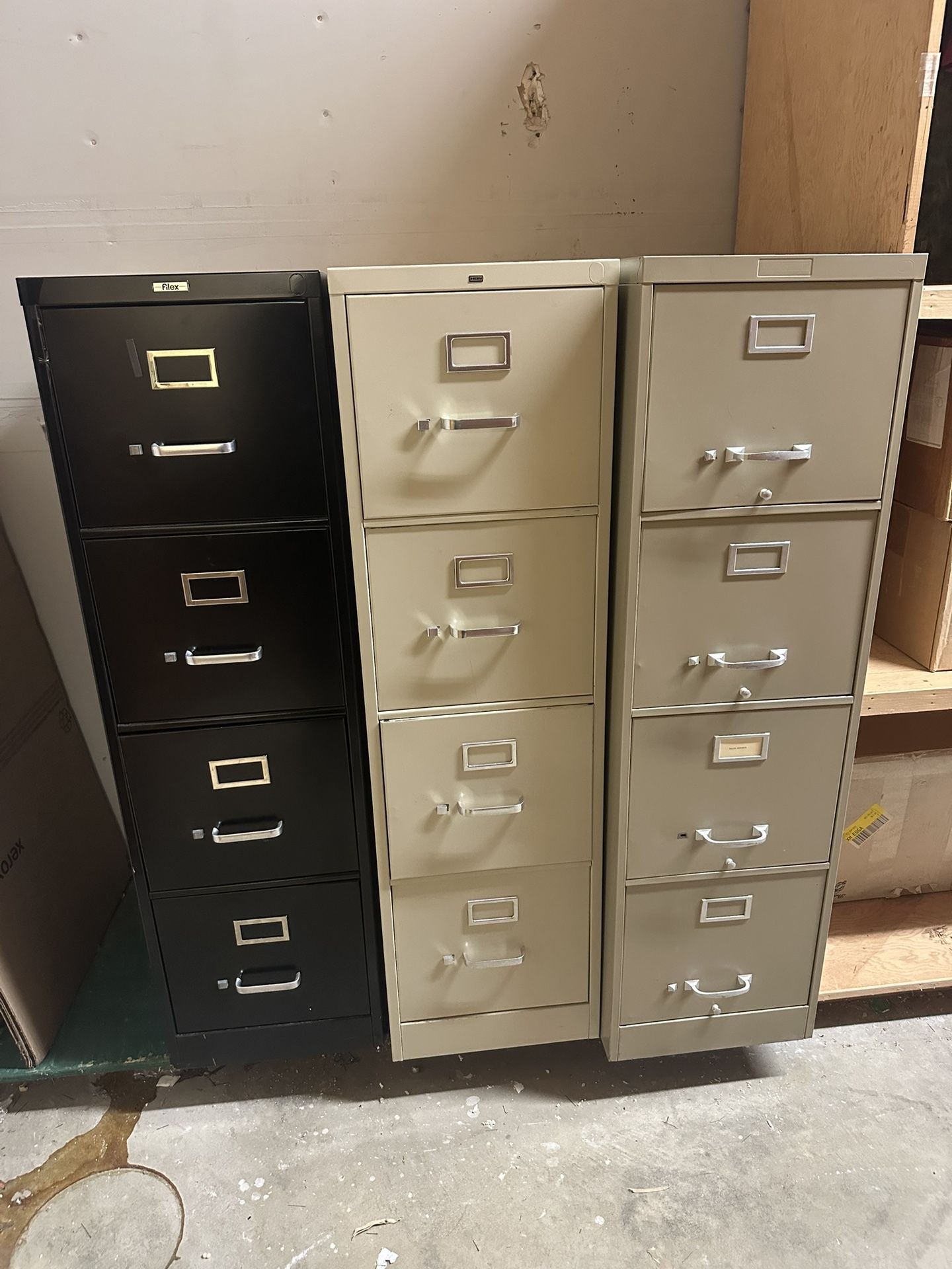 FREE - 4 Drawer Upright File Cabinets.  