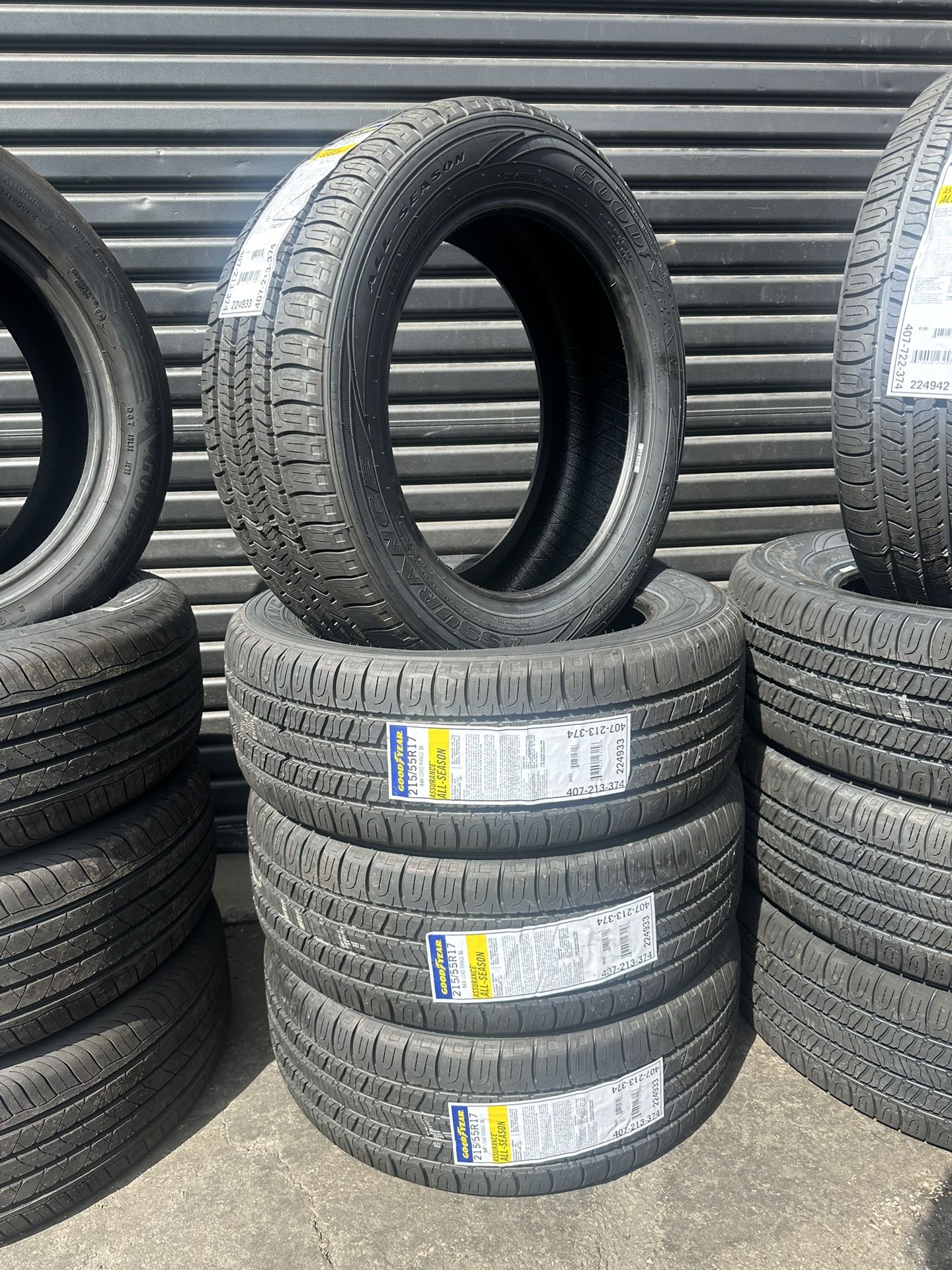215/55/17 Goodyear Assurance All- Season- New Tires