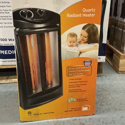 Comfort Zone 1500-Watt Electric Quartz Infrared Radiant Tower Heater 