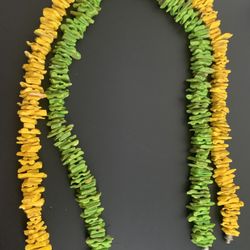 Yellow & Green Necklace’s From Ecuador 