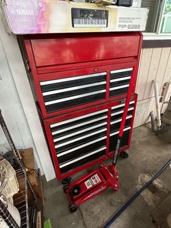 Craftsman Roll-Away Tool Box and tools