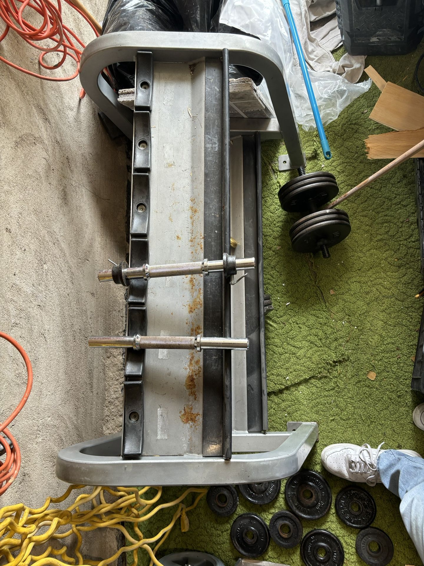 Dumbbell Rack With 2 Sets Of Adjustable Dumbbells