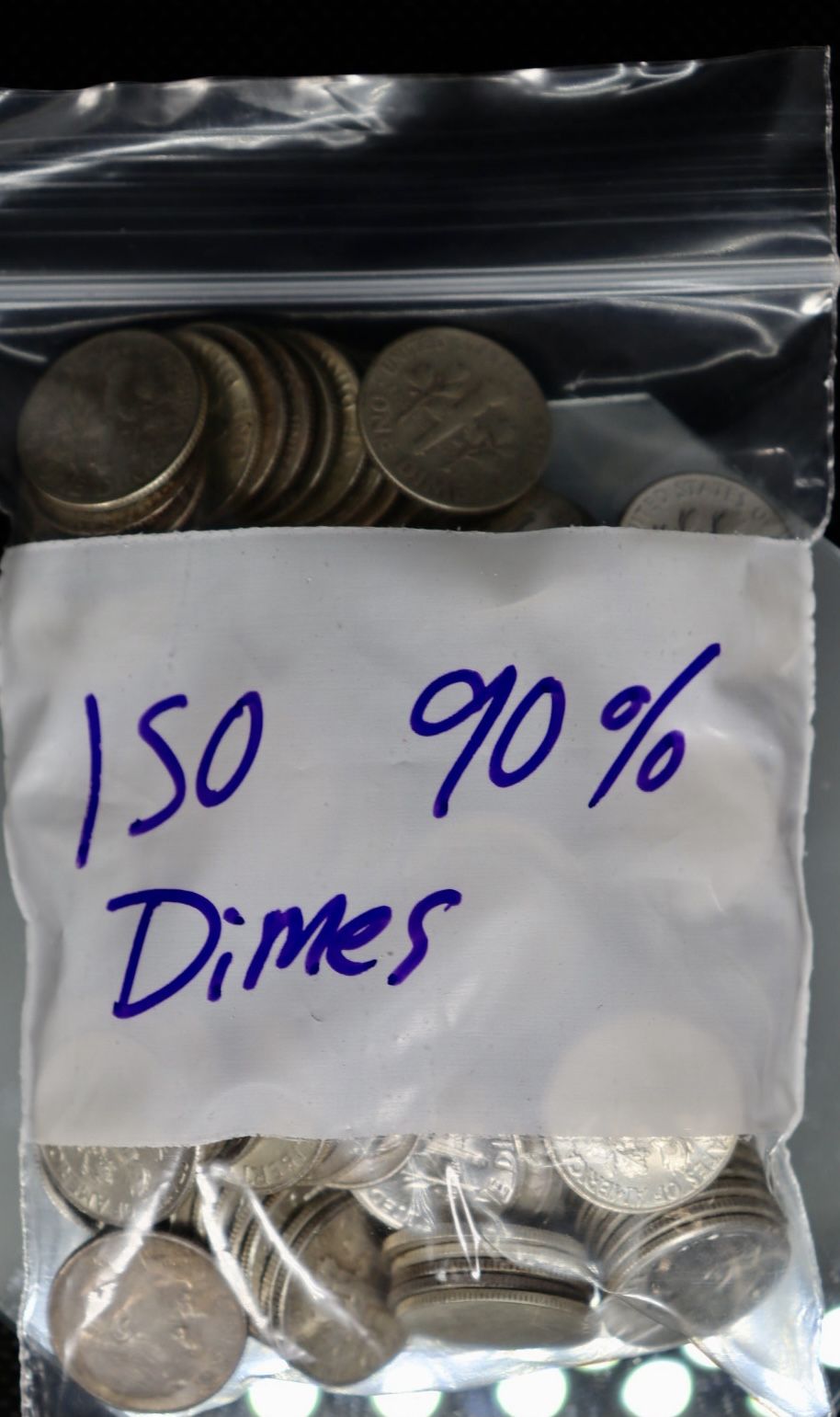150 90% .900 Silver Dimes