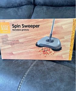 Spin Sweeper Broom Dustpan in One Household Floor Cleaning Easy Home NEW NIB