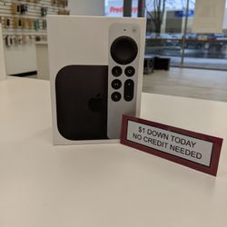 New Apple TV 4k- Pay $1 Today To Take It Home And Pay The Rest Later! 