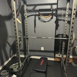 Weight Rack And Weights