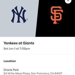 Yankees At Giants Tickets 