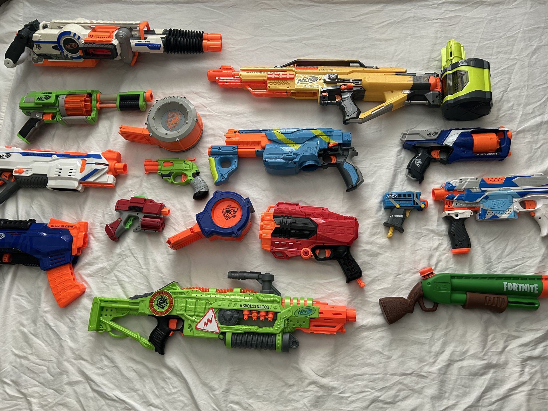 Nerf Guns And Accessories Lot