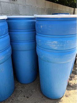 55 Gallon Food Grade Plastic Barrels/Drums with Lids