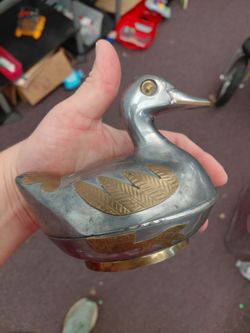 Brass and Pewter Trinket dish