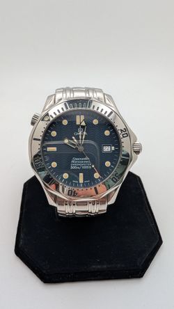 Omega Seamaster Diver 300M Professional 300m Stainless Steel Swiss Automatic Blue Dial 41mm Authenticated