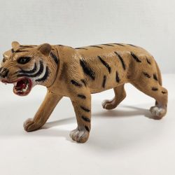 VINTAGE 1986 IMPERIAL HARD PLASTIC BENGAL TIGER FIGURE JUNGLE CAT