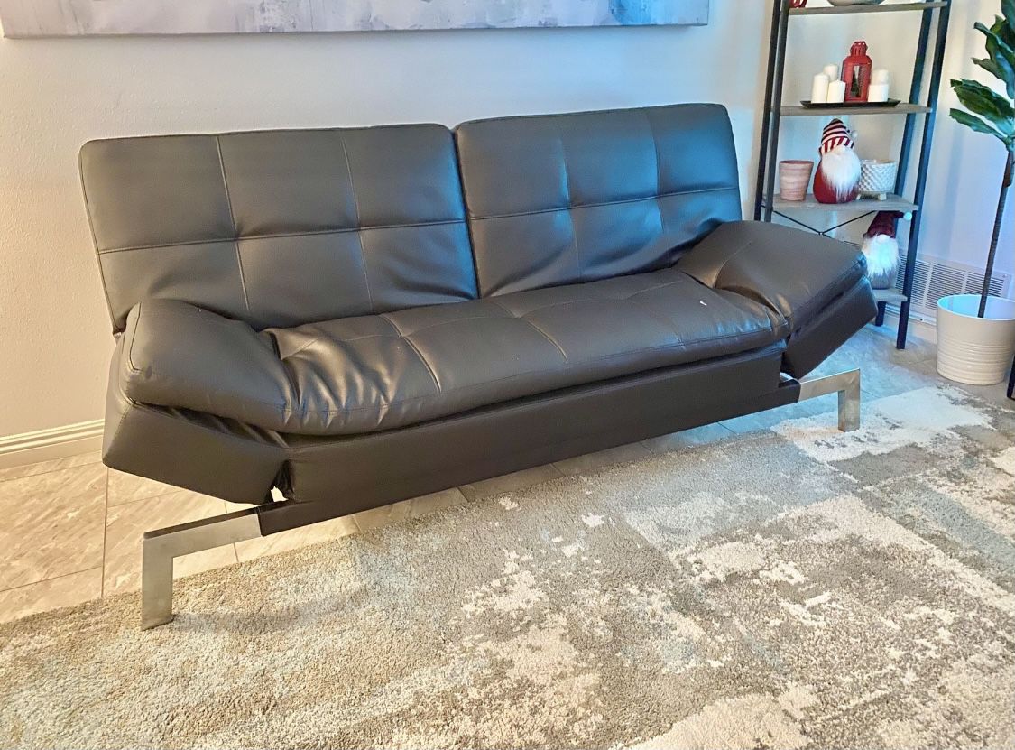 Modern Leather Foldable Couch
