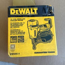 Dewalt 15 Deg coil siding, and fencing nailer DW66C-1
