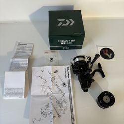 Daiwa EMcast Br Lt 3000 Spin Reel   Mint condition! 