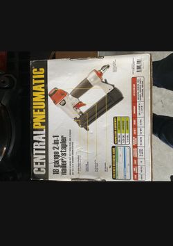 Central Pneumatic 18 Gauge 2 In 1 Air 