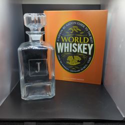 Whiskey Decanter And Book