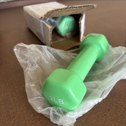 One New Set Of 2 lb x2 Hand Weights