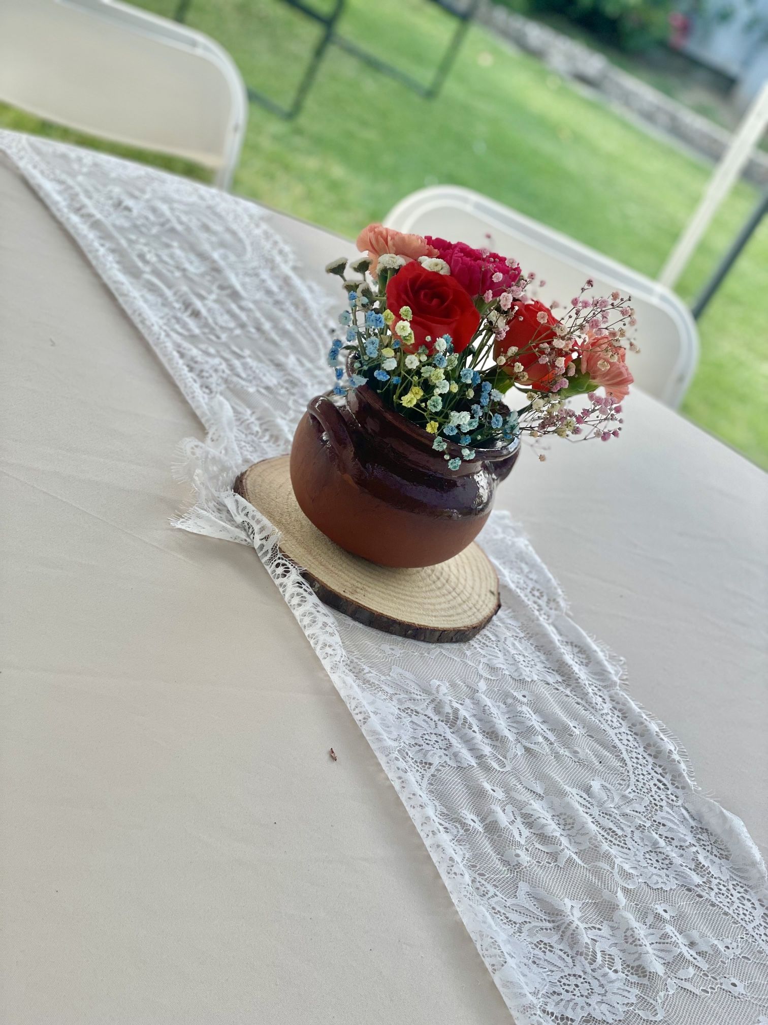 White Lace Table Runners