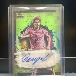 2024 Topps Finest MLS Benja Cremaschi Green Refractor Auto /99 #BA-BC