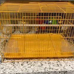 Yellow Cage For Birds