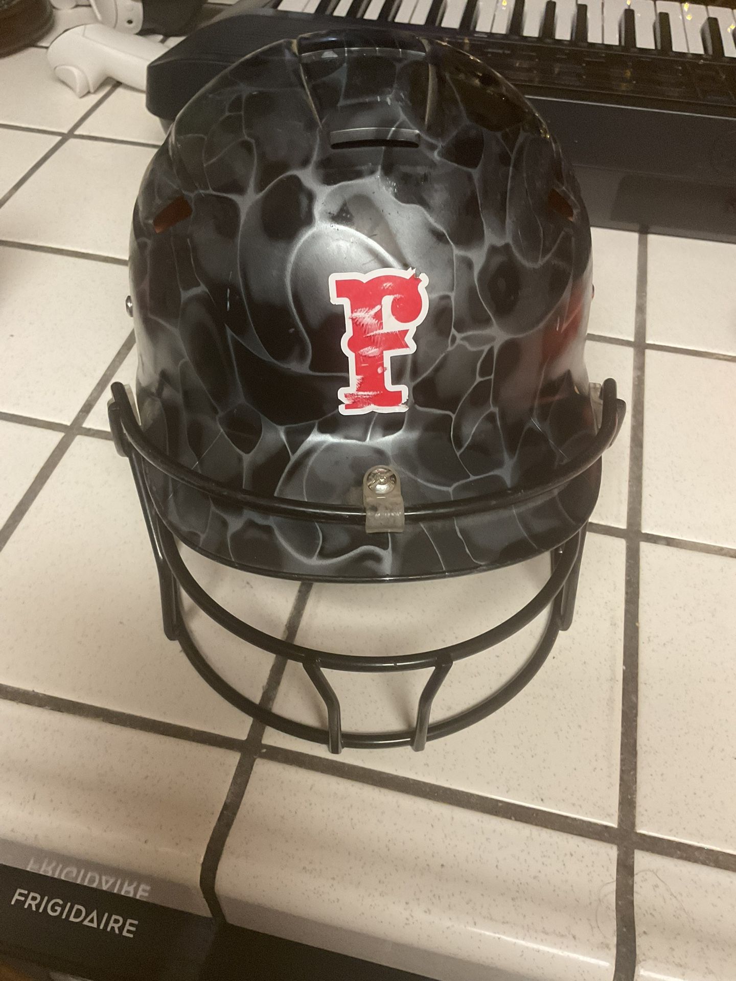 Softball Bat And Helmet