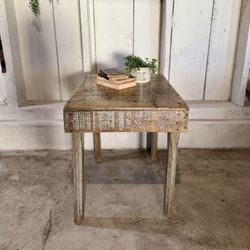 Homemade Antique Accent Table 