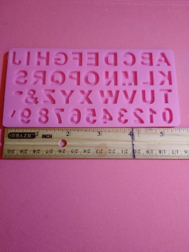 Alphabet Silicon Mold $8