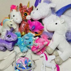 Unicorn Plush Toy Lot Unicorn Pretend Pet Toys