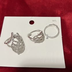 Brand New Ring Set 3 Anillos Nuevos Set De Tres 