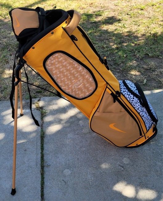 Brand New Nike Airmax Lite Yellow Golf Bag With Stand Men