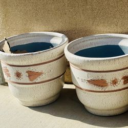 2x75 Large Mexican Clay Planners Or $40 Each