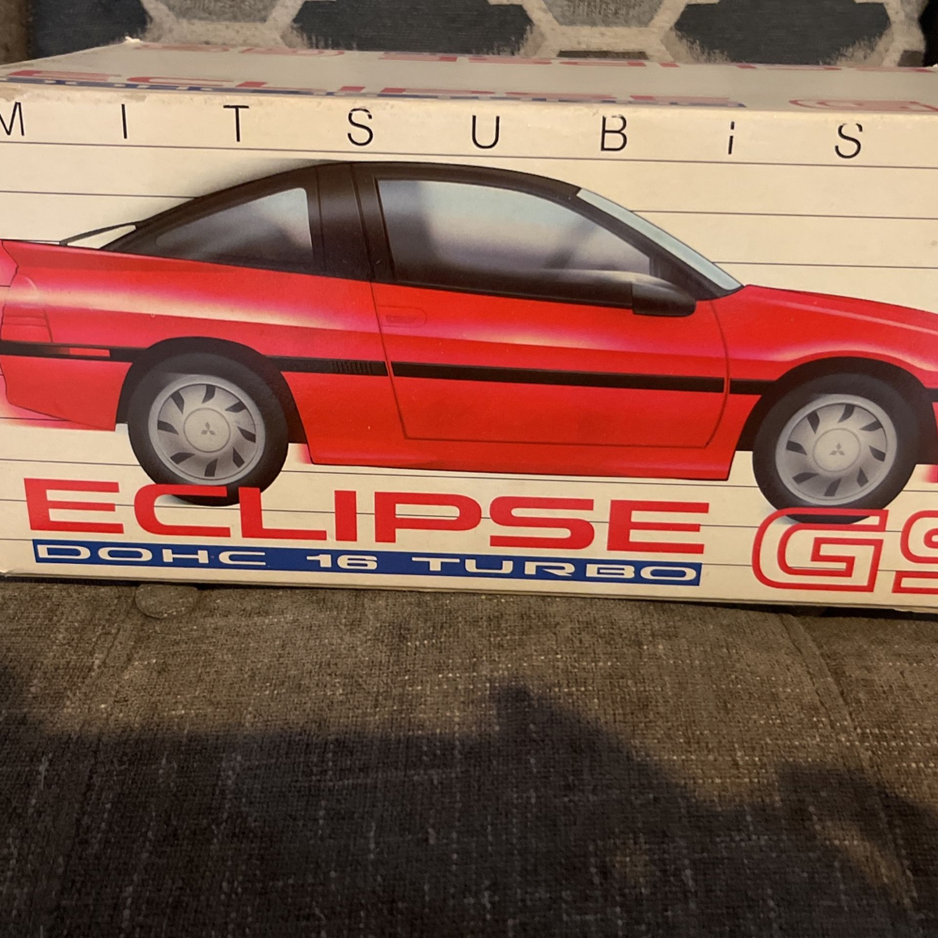 RARE Mitsubishi Eclipse GS Turbo Dealer Promo 1:16 Diecast DOHC 1988 NEW in box
