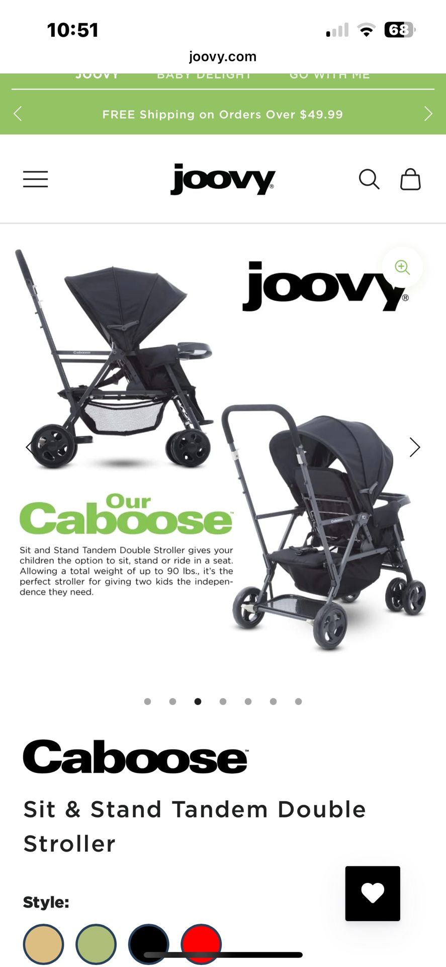Joovy Double Stroller