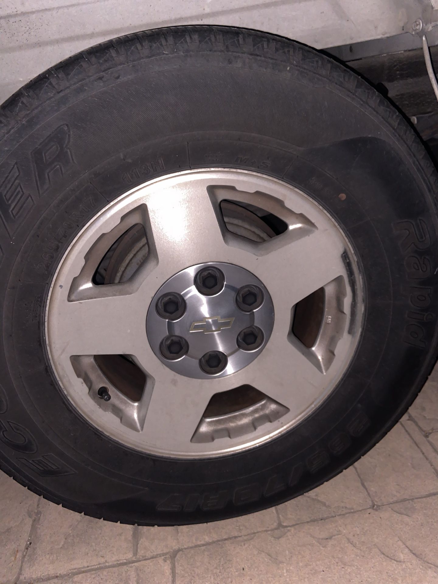 Chevy rims wheels tires 6 lugs