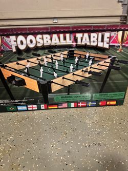 Fooseball table