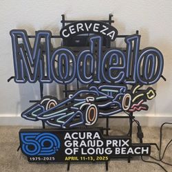 Modelo Cerveza Led Sign Grand Prix Long Beach