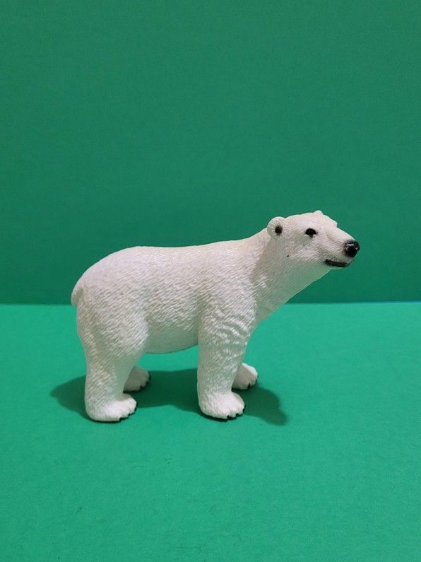 Schleich Polar Bear Figurine White Animal Educational Toy.