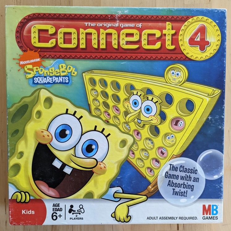 SpongeBob Connect 4 Game Great Condition