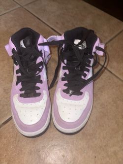Nike Air Force 1 Mid Purple White Sneakers