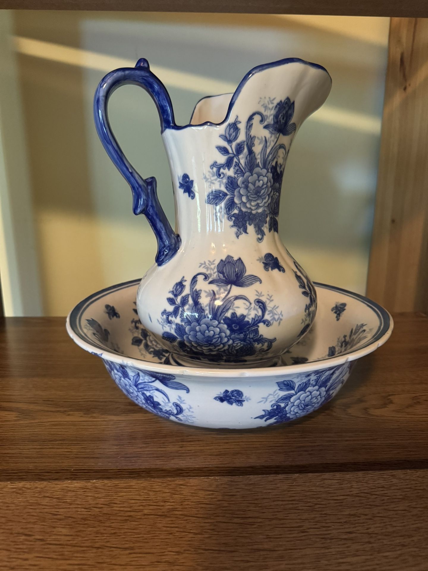 Porcelain Pitcher And Wash bowl
