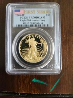 2006  American Eagle First Strike PR70DCAM PCGS! GOLD