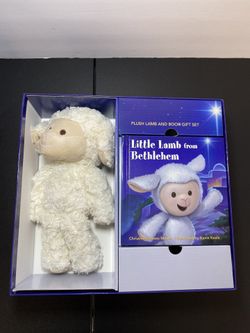 NEW🌟Little Lamb from Bethlehem, Nativity Book & Plush Lamb toy, Family Tradition