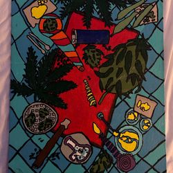 Customized Picnic Smoke Canvas Painting