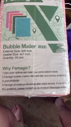 Bubble Mailed 4x8 inch