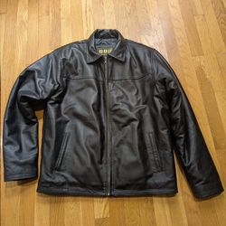 100% Leather Jacket Large